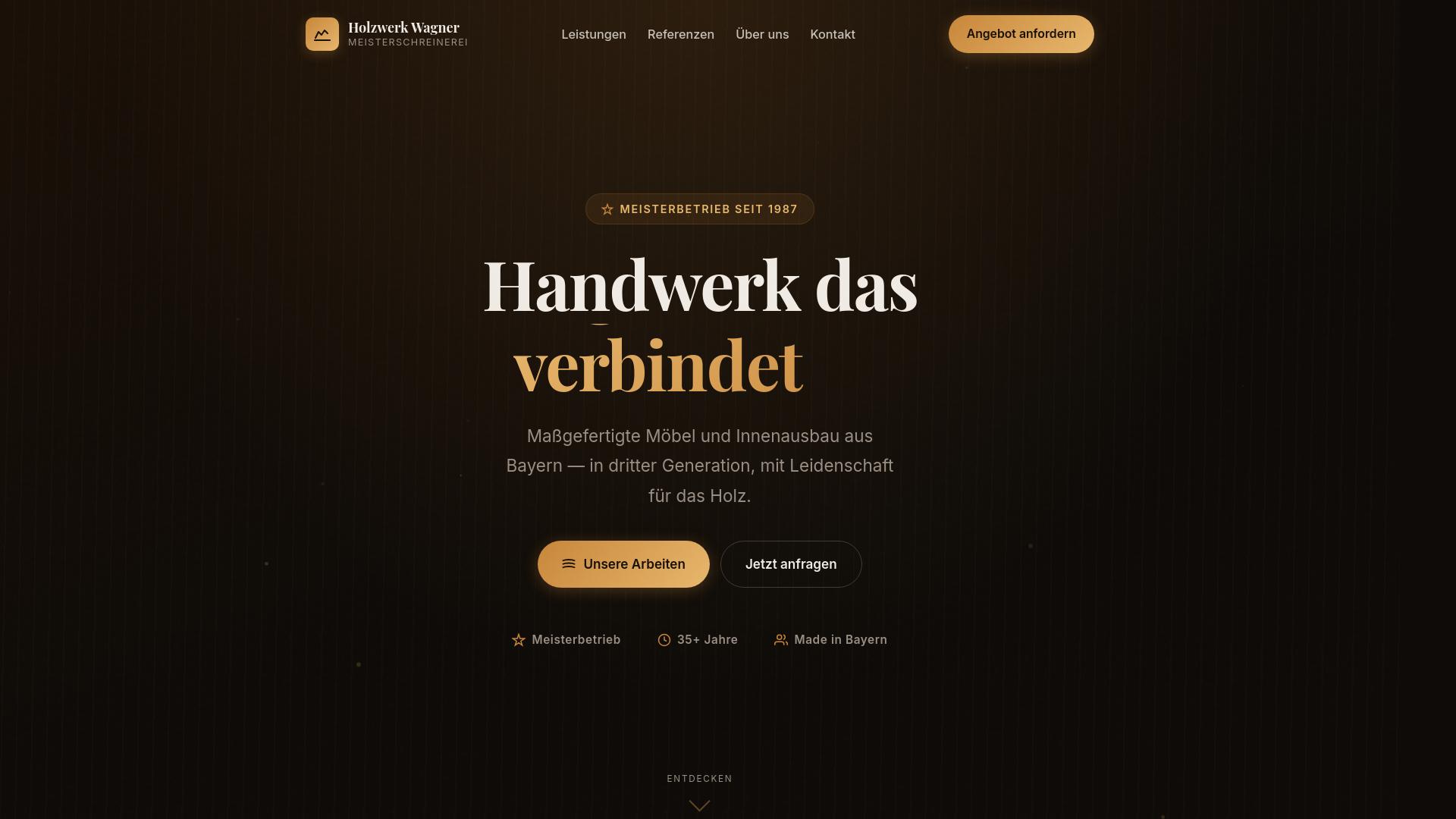 Holzwerk Wagner Website